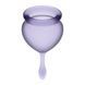 Set of reusable menstrual cups Satisfyer Feel good medical silicone, 15 ml and 20 ml