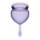 Set of reusable menstrual cups Satisfyer Feel good medical silicone, 15 ml and 20 ml