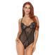 Bodysuit in lace and translucent black mesh Leg Avenue, S