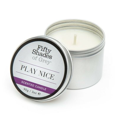 Ароматическая свеча Fifty Shades of Gray Play Nice Vanilla Candle с ароматом ванили, 90 г FS80173 фото
