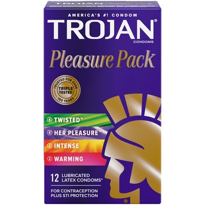 Упаковка 12 шт Trojan Pleasure Pack UCIU001184 фото