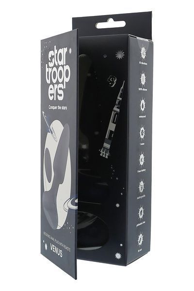 Анальна пробка DreamToys Startroopers Venus з дистанційним пультом керування, чорна DT22137 SafeYourLove