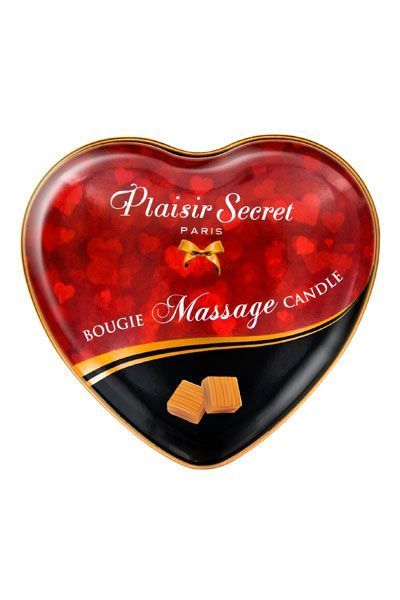 Масажна свічка-серце Plaisirs Secrets Caramel (35 мл) SO1871 SafeYourLove