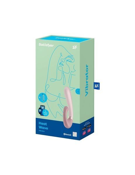 Beige smart rabbit vibrator with heating Satisfyer Heat Wave