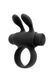 S Pleasures Premium Rabbit Ring, with removable vibrating bullet and ears, color Black
