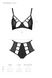 Комплект білизни Passion TASMINA SET L/XL black, ліф, високі трусики з корсетом ззаду SO8490 фото 7 Safeyourlove