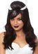Peruka Dark Lady Frankie Wig Leg Avenue Frankie Bouffant, czarno-biała, 53 cm