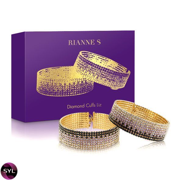 Лакшери наручники-браслеты с кристаллами Rianne S: Diamond Cuffs, подарочная упаковка SO3873 фото