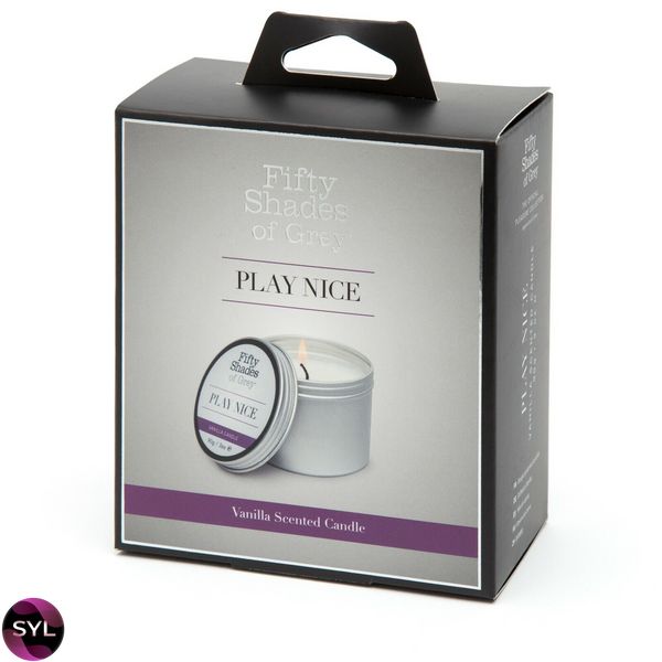 Ароматическая свеча Fifty Shades of Gray Play Nice Vanilla Candle с ароматом ванили, 90 г FS80173 фото