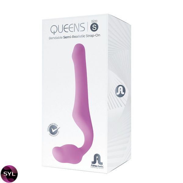 Безремінний страпон Adrien Lastic Queens S, регульований вигин, діаметр 3 см SO6332 SafeYourLove