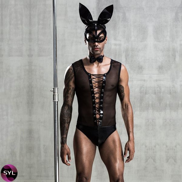 Эротический мужской костюм Зайка Джонни с маской SO3675 фото