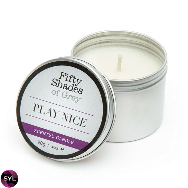 Ароматическая свеча Fifty Shades of Gray Play Nice Vanilla Candle с ароматом ванили, 90 г FS80173 фото