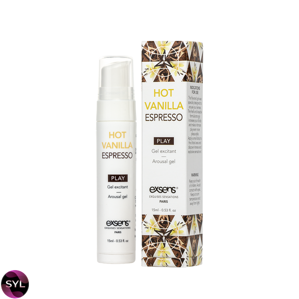 Стимулюючий гель EXSENS Kissable Hot Vanilla Espresso 15мл можна для поцілунків, охолоджуючий SO2368 SafeYourLove