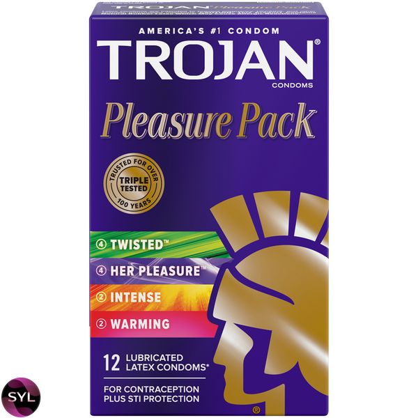 Упаковка 12 шт Trojan Pleasure Pack UCIU001184 SafeYourLove