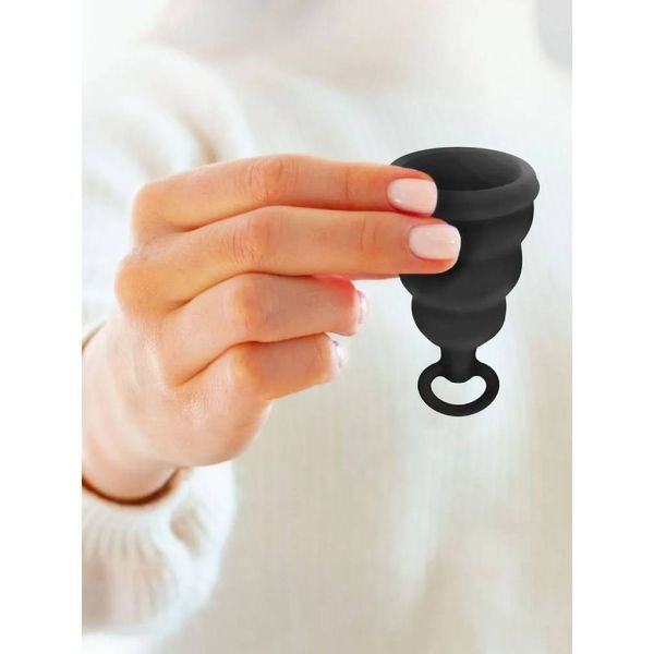 Menstrual cup gcup gvibe, s, 6 x 3.5 cm, Black