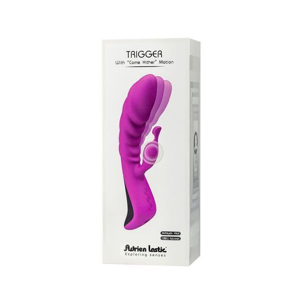 Вібратор Adrien Lastic Trigger з масажними рухами стовбура AD11031 SafeYourLove