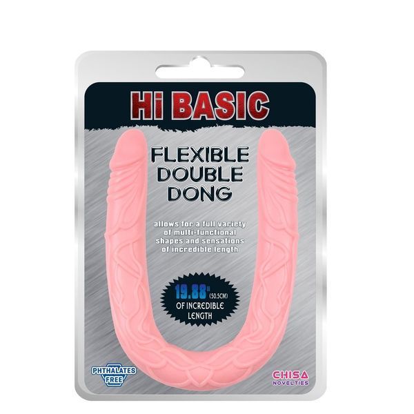 Dwustronny realistyczny dildo Chisa HI BASIC, sk&oacute;ra