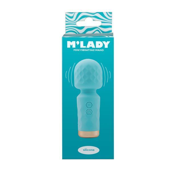 Вібромасажер M&rsquo;Lady Mini Vibrating Wand, колір Teal SX3146 SafeYourLove