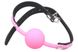 Кляп силиконовый Silicone ball gag metal accesso pink 221302012 фото 4