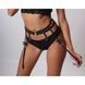 Belt for stockings One Size S12, genuine leather, Black