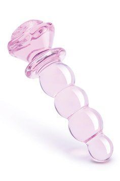 Фаллоимитатор елочка из стекла Dream Toys Glaze Glass в форме бутона розы DT22120 фото