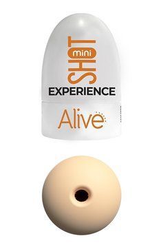 Kieszonkowy masturbator Alive Mini Shot Experience, Beige