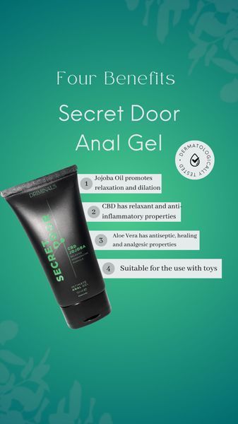 Driminals Secret Door CBD & JOJOBA water-based anal lubricant, 50 ml