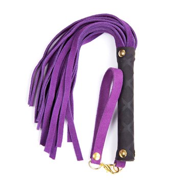 Флоггер DS Fetish Leather flogger S purple 292300123 SafeYourLove