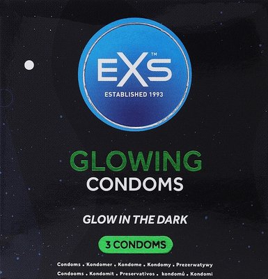 Упаковка 3шт світящих EXS Glowing UCIU001105 SafeYourLove