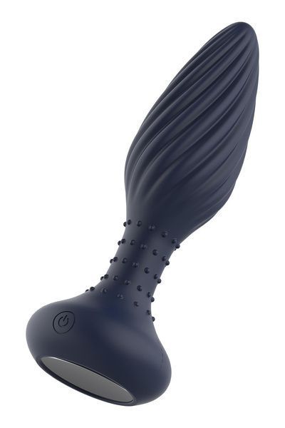 Dream Toys Startroopers Triton Vibrating Anal Plug with Remote Control, Black