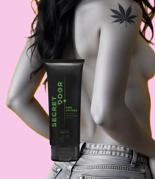 Driminals Secret Door CBD & JOJOBA water-based anal lubricant, 50 ml