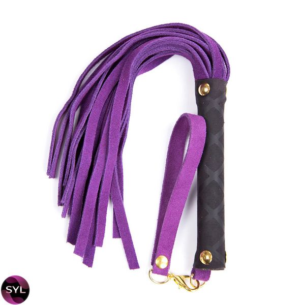 Флоггер DS Fetish Leather flogger S purple 292300123 SafeYourLove