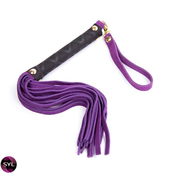 Флоггер DS Fetish Leather flogger S purple 292300123 SafeYourLove