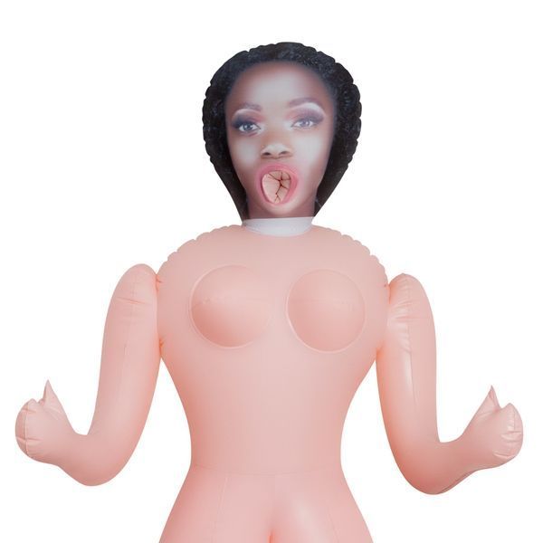 Sex doll with 3 holes Crushious ALICIA The Inflatable Nurse, beige, 155 cm