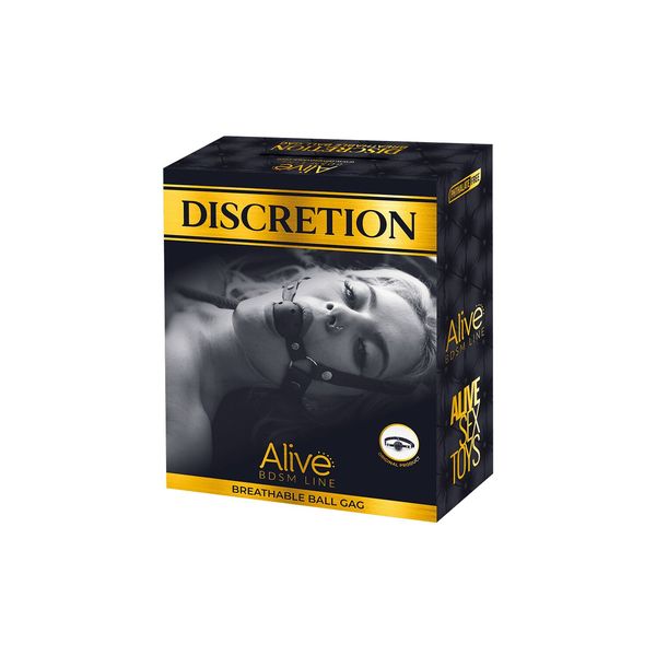 Повітропроникний кляп Alive Discretion Black SO5997 SafeYourLove