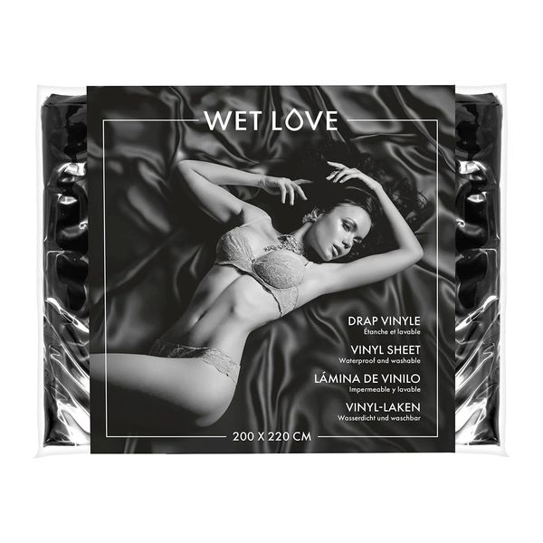 Простирадло з вінілу Fetish Tentation Black 220x200, чорне SO8286 SafeYourLove