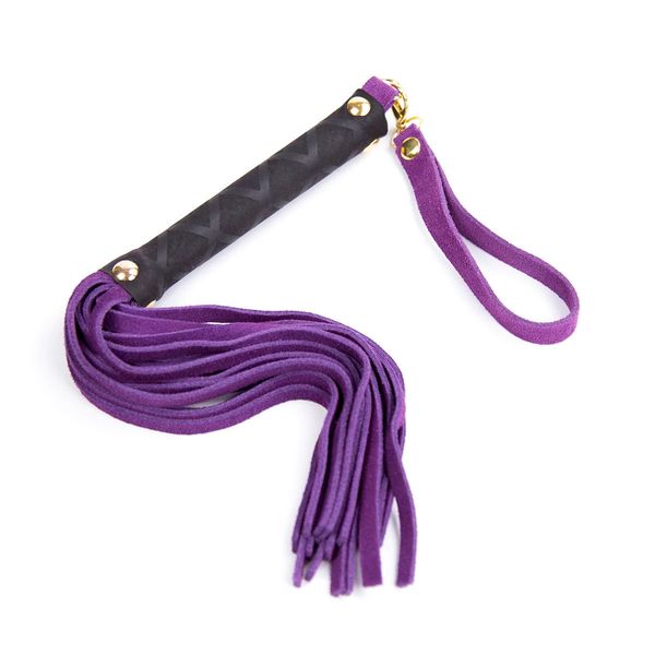 Флоггер DS Fetish Leather flogger S purple 292300123 фото