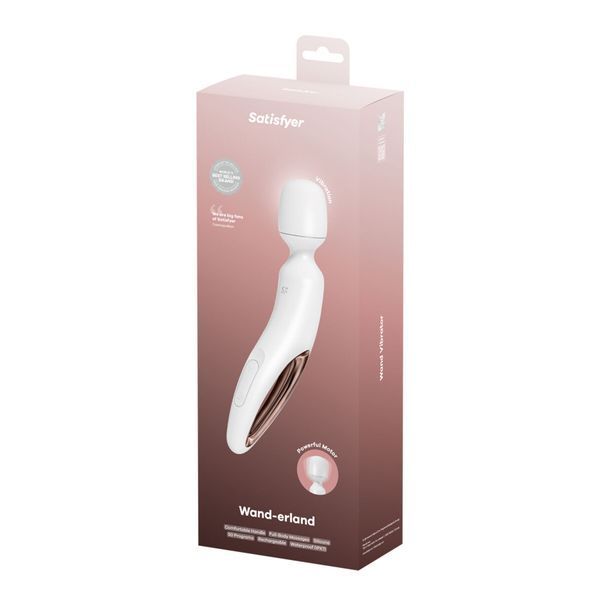 Satisfyer Wand-erland Vibrating Massager, color White