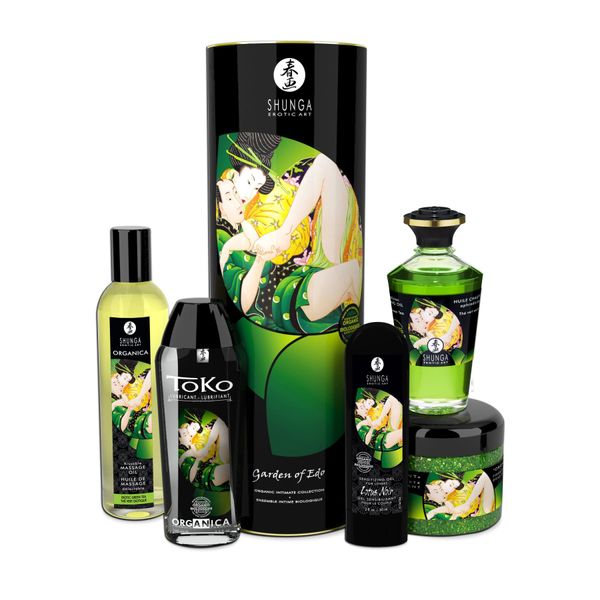 Shunga GARDEN OF EDO Organiczny zestaw upominkowy: relaksujący aromat zielonej herbaty