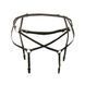 Belt for stockings One Size S4, genuine leather, Black