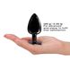 Металлическая анальная пробка с кристаллом Dorcel Diamond Plug Black M SO7810 фото 3