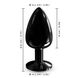 Металлическая анальная пробка с кристаллом Dorcel Diamond Plug Black M SO7810 фото 5