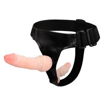 Baile cyberskin dwustronny strap-on, 16,5 cm x 4 cm