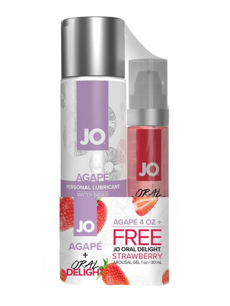 Комплект System JO GWP — Agape 120 ml & Oral Delight — Strawberry 30 мл SO6770 SafeYourLove