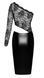 Dress Noir Handmade F339 Assymetrical dress, size L