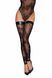 Чулки Noir Handmade F243 Tulle stockings with patterned flock embroidery SX0160 фото 3