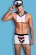 Sailor suit Sunspice cap, boxers, collar, blue - white, L/XL