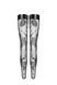 Чулки Noir Handmade F243 Tulle stockings with patterned flock embroidery SX0160 фото 4