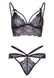 Leg Avenue Strappy bralette and g-string L Black SO7929 фото 5 Safeyourlove