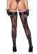 Чулки Noir Handmade F243 Tulle stockings with patterned flock embroidery SX0160 фото 2